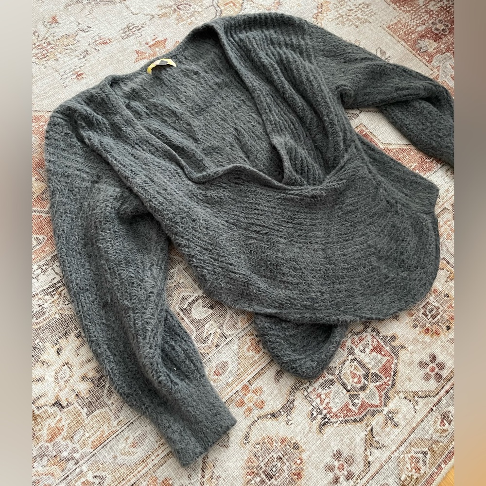 Urban Outfitters faux mohair knit long sleeve top - Picture 3 of 5